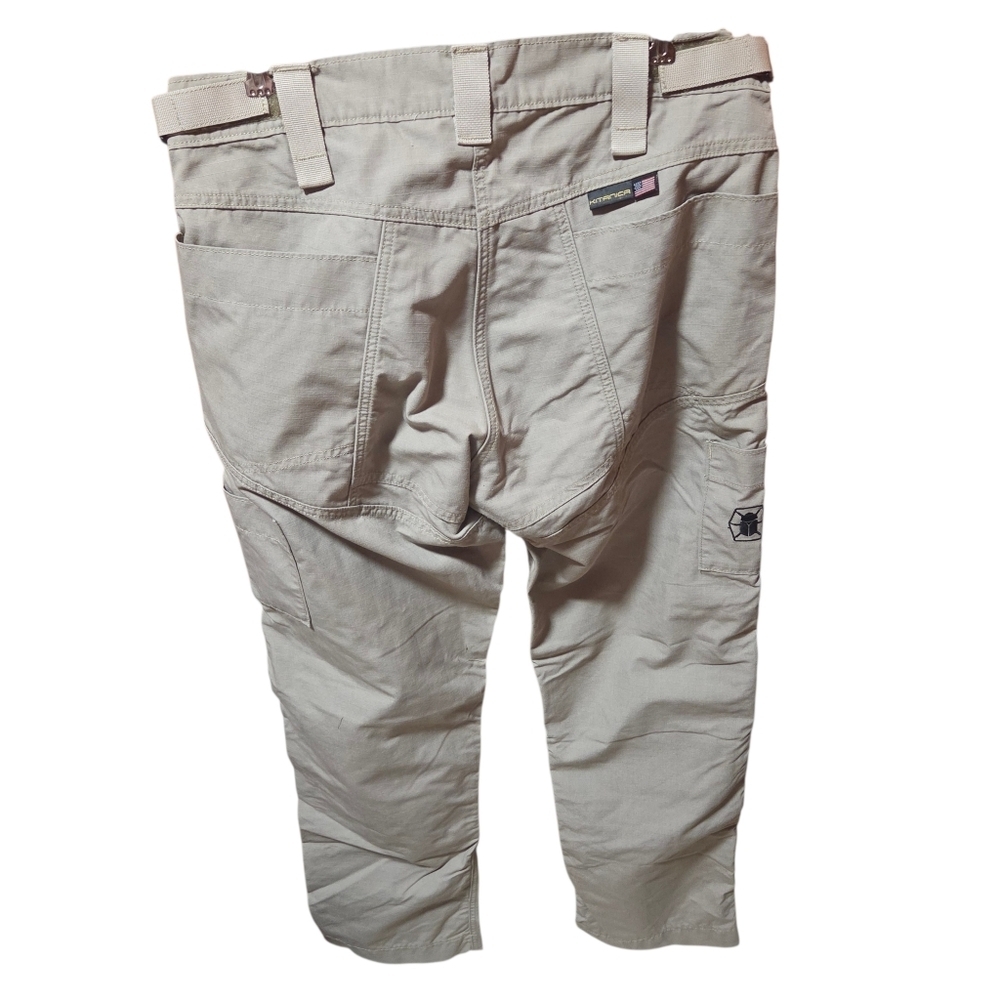 Kitanica Tactical Ripstop Utility Pants Tan Khaki Made In USA Size 32x32 - Picture 2 of 9